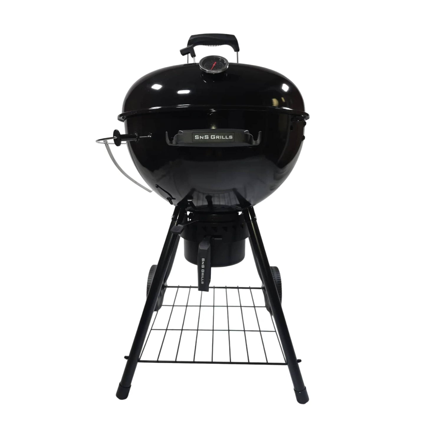 Slow ‘N Sear® | Black Edition 22” Charcoal Kettle Grill Plus Smoker