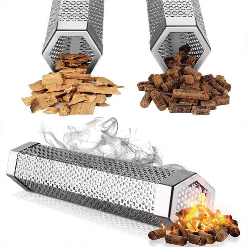 Stainless Steel Hexagonal Tube BBQ Smoker