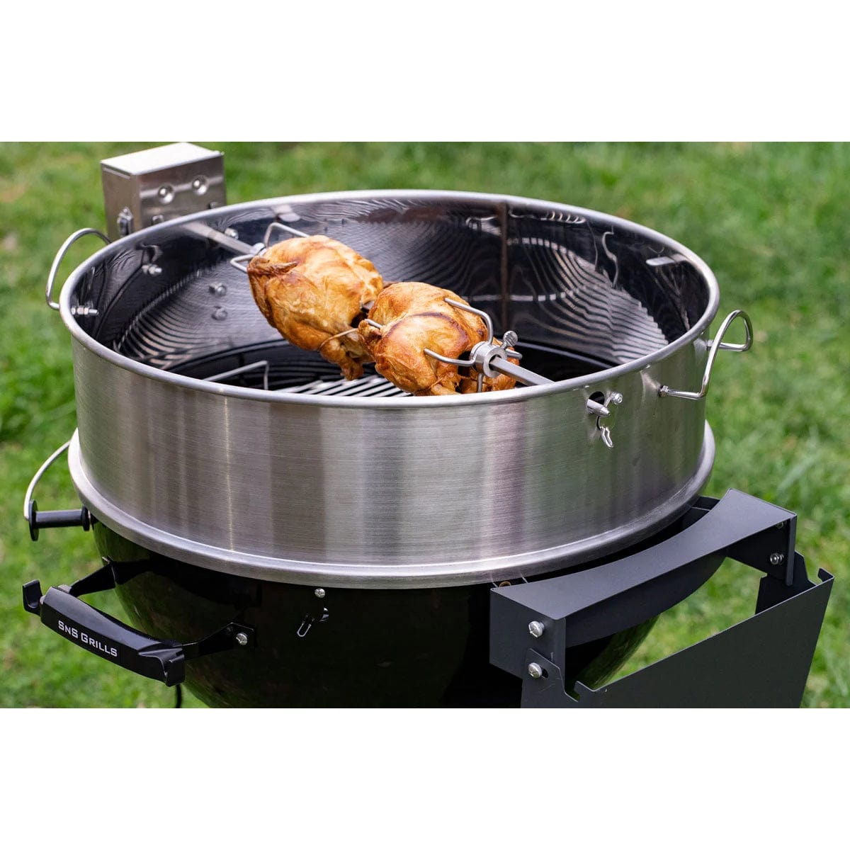 SnS Grills | Slow 'N Sear® Kettle Ring Rotisserie Kit (US Version)